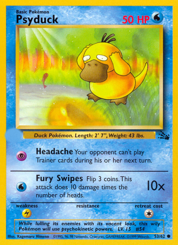 Psyduck (53/62)  - Fossil Unlimited