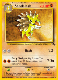 Sandslash (41/62)  - Fossil Unlimited