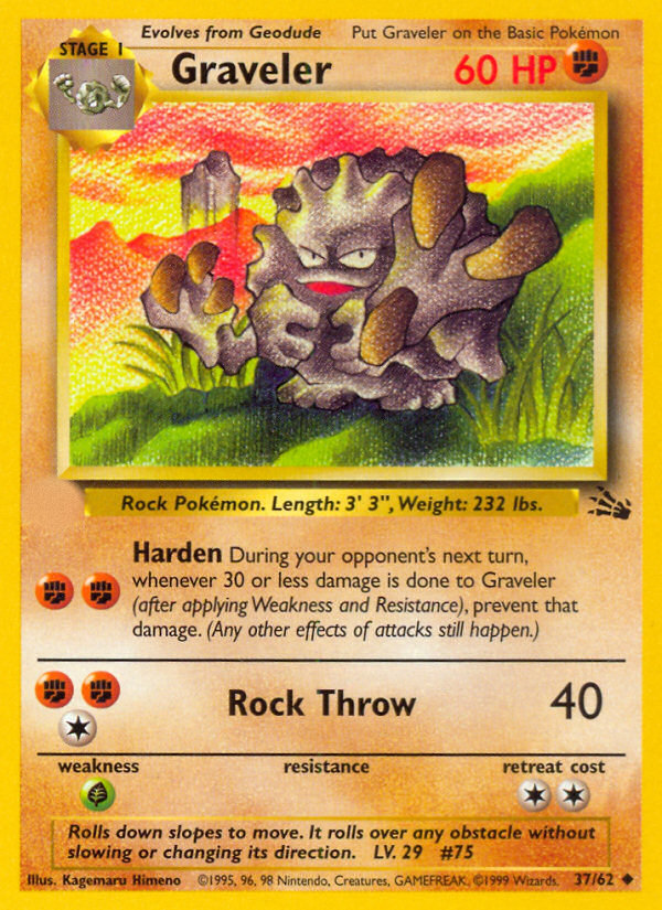 Graveler (37/62)  - Fossil Unlimited