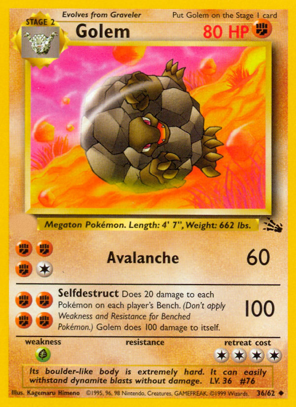 Golem (36/62)  - Fossil Unlimited