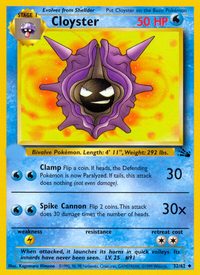 Cloyster (32/62)  - Fossil Unlimited