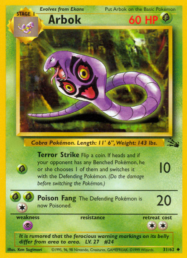 Arbok (31/62)  - Fossil Unlimited