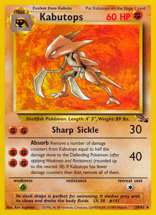 Kabutops (24/62)  - Fossil Unlimited