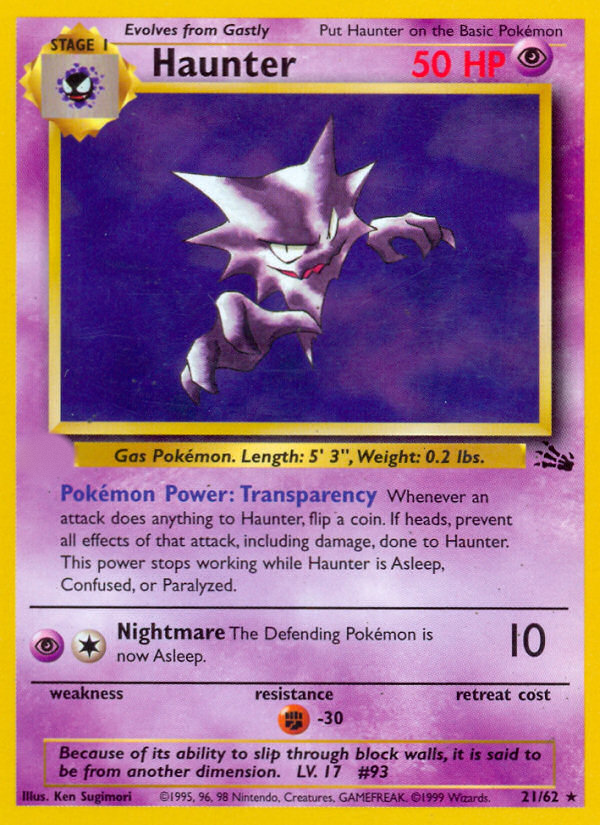 Haunter (21/62)  - Fossil Unlimited