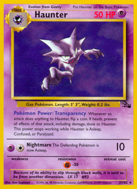 Haunter (21/62)  - Fossil Unlimited