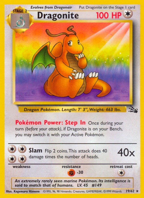 Dragonite (19/62)  - Fossil Unlimited
