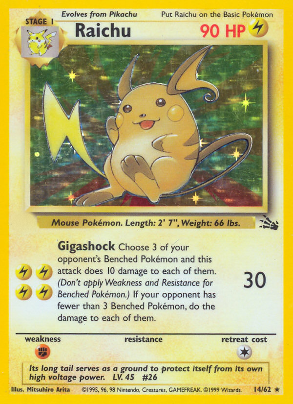 Raichu (14/62)  - Fossil