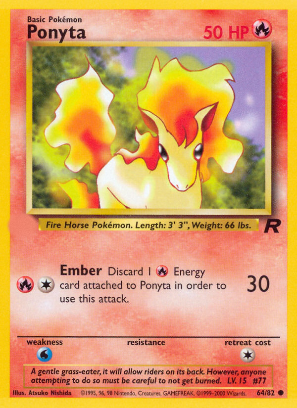 Ponyta (64/82)  - Team Rocket Unlimited