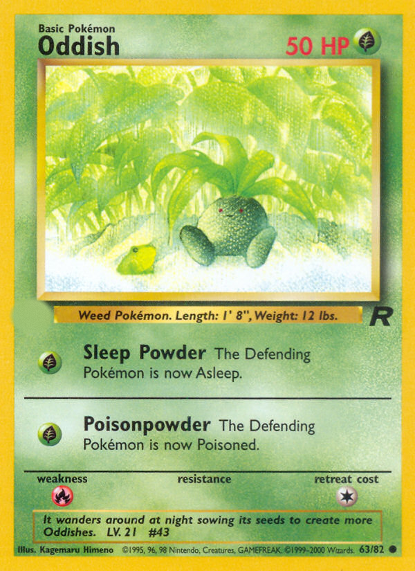 Oddish (63/82)  - Team Rocket Unlimited