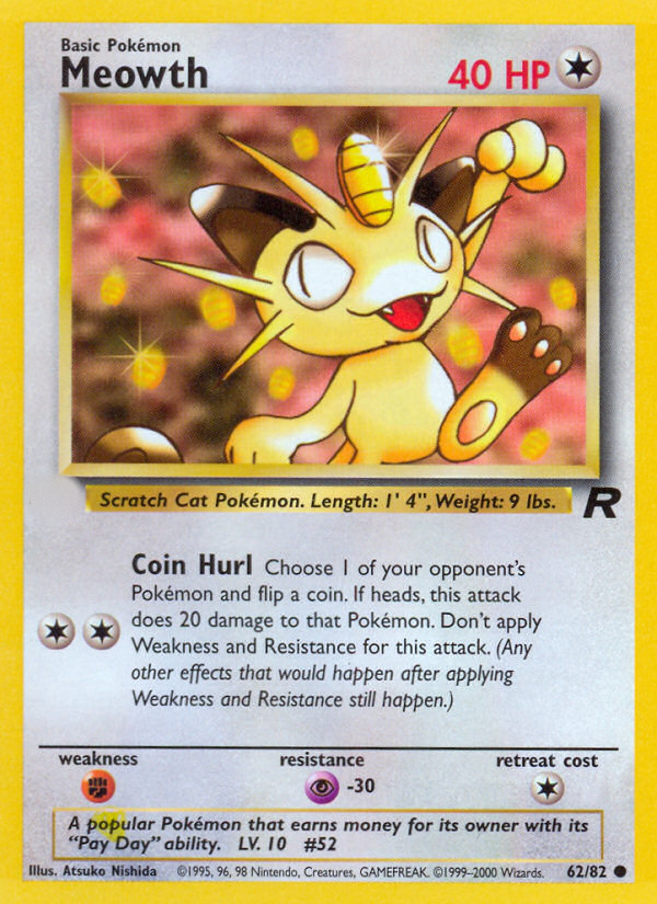 Meowth (62/82)  - Team Rocket Unlimited
