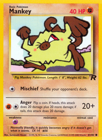 Mankey (61/82)  - Team Rocket Unlimited