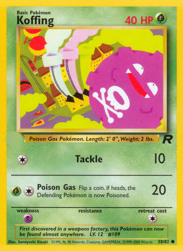 Koffing (58/82)  - Team Rocket Unlimited