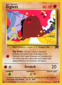Diglett (52/82)  - Team Rocket Unlimited
