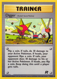 Digger (Rocket's Secret Machine) (75/82)  - Team Rocket Unlimited