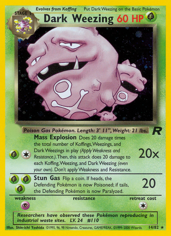 Dark Weezing (14/82)  - Team Rocket
