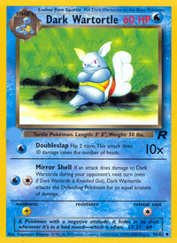Dark Wartortle (46/82)  - Team Rocket Unlimited