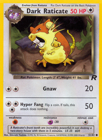 Dark Raticate (51/82)  - Team Rocket Unlimited