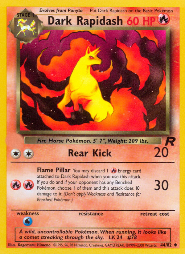 Dark Rapidash (44/82)  - Team Rocket Unlimited