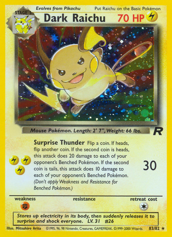Dark Raichu (83/82)  - Team Rocket