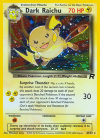 Dark Raichu (83/82)  - Team Rocket