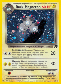 Dark Magneton (11/82)  - Team Rocket