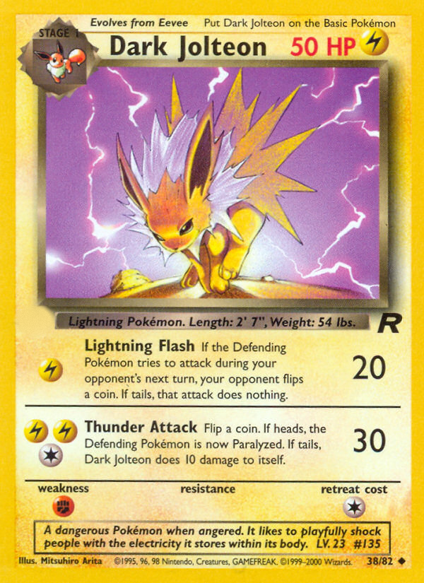 Dark Jolteon (38/82)  - Team Rocket Unlimited