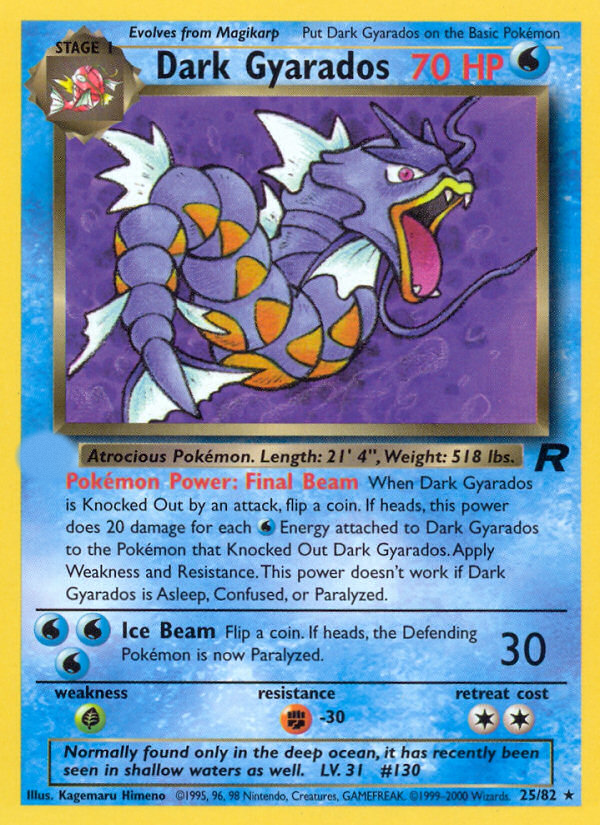Dark Gyarados (25/82)  - Team Rocket Unlimited