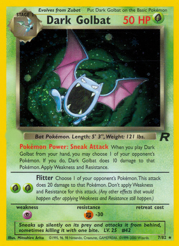 Dark Golbat (7/82)  - Team Rocket