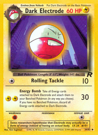 Dark Electrode (34/82)  - Team Rocket Unlimited