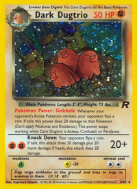 Dark Dugtrio (6/82)  - Team Rocket