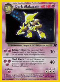 Dark Alakazam (1/82)  - Team Rocket
