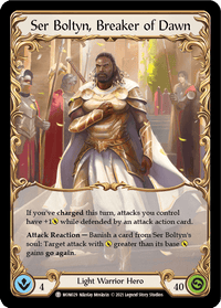 Ser Boltyn, Breaker of Dawn // Boltyn [MON029 // MON030] (Monarch) 1st Edition Normal - POKÉ JEUX