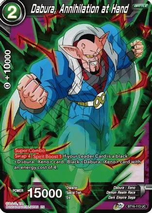 Dabura, Annihilation at Hand (BT16-113) [Realm of the Gods] - POKÉ JEUX