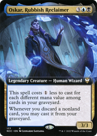 Oskar, Rubbish Reclaimer (Extended Art) [Streets of New Capenna Commander]