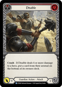 Disable (Red) [U-WTR048] (Welcome to Rathe Unlimited) Unlimited Rainbow Foil - POKÉ JEUX