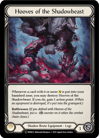 Hooves of the Shadowbeast [U-MON122-RF] (Monarch Unlimited) Unlimited Rainbow Foil - POKÉ JEUX
