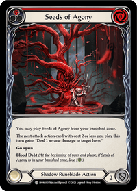Seeds of Agony (Red) [MON183-RF] (Monarch) 1st Edition Rainbow Foil - POKÉ JEUX