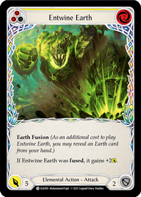 Entwine Earth (Yellow) [ELE095] (Tales of Aria) 1st Edition Rainbow Foil - POKÉ JEUX
