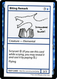 Biting Remark (2021 Edition) [Mystery Booster Playtest Cards]