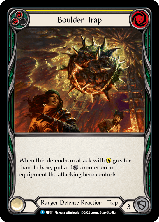 Boulder Trap (Yellow) [RIP011] (Outsiders Riptide Blitz Deck) - POKÉ JEUX