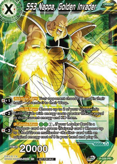 SS3 Nappa, Golden Invader (P-339) [Saiyan Showdown Prerelease Promos] - POKÉ JEUX