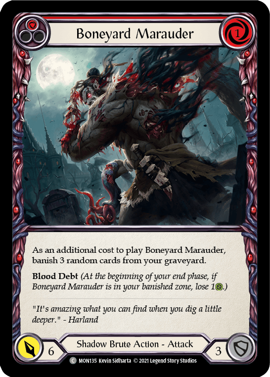 Boneyard Marauder (Red) [MON135] (Monarch) 1st Edition Normal - POKÉ JEUX