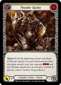 Thunder Quake (Yellow) [EVR025] (Everfest) 1st Edition Rainbow Foil - POKÉ JEUX
