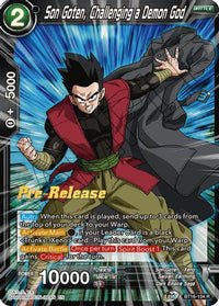 Son Goten, Challenging a Demon God (BT16-104) [Realm of the Gods Prerelease Promos] - POKÉ JEUX