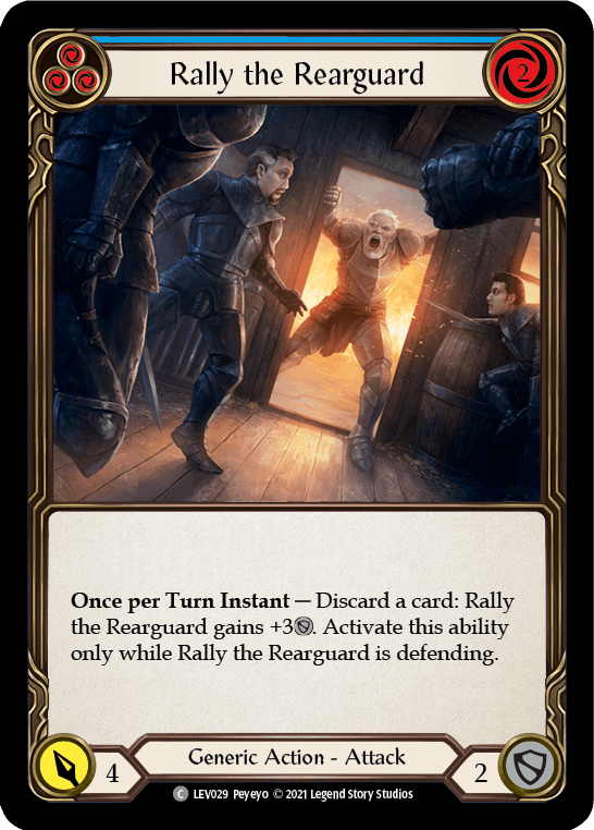 Rally the Rearguard (Blue) [LEV029] (Monarch Levia Blitz Deck) - POKÉ JEUX