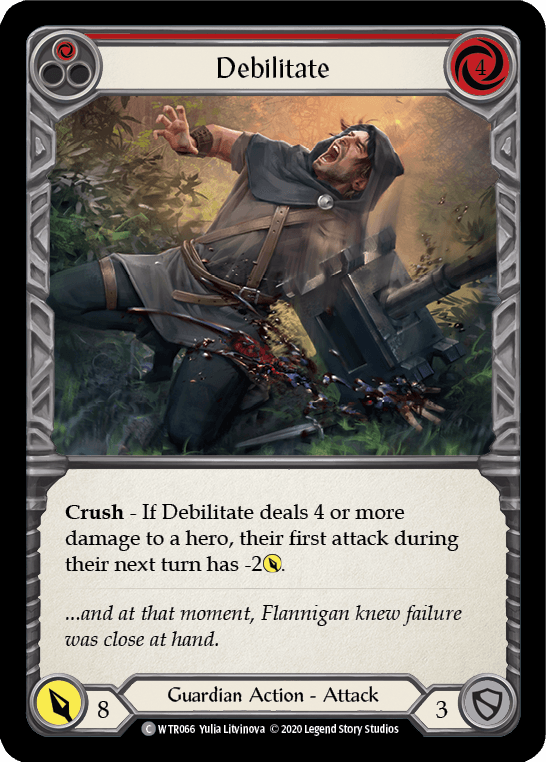 Debilitate (Red) [U-WTR066] (Welcome to Rathe Unlimited) Unlimited Rainbow Foil - POKÉ JEUX