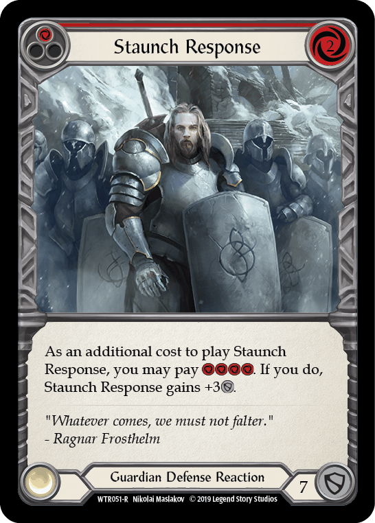Staunch Response (Red) [WTR051-R] (Welcome to Rathe) Alpha Print Normal - POKÉ JEUX