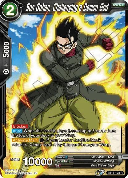 Son Gohan, Challenging a Demon God (BT16-103) [Realm of the Gods] - POKÉ JEUX
