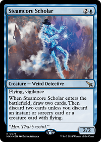 Steamcore Scholar (Pack Promo) [Meurtres au Manoir Karlov Promos] 