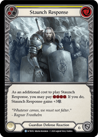 Staunch Response (Yellow) [U-WTR052] (Welcome to Rathe Unlimited) Unlimited Normal - POKÉ JEUX